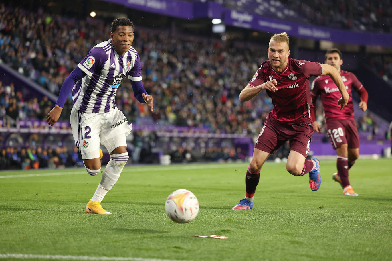 Las imágenes del encuentro entre el Real Valladolid y la Real Sociedad. 