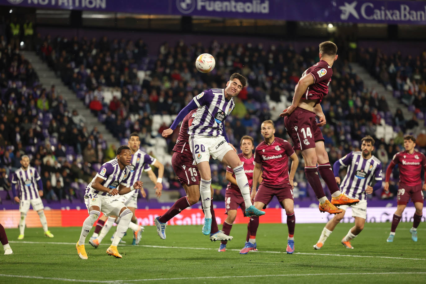 Las imágenes del encuentro entre el Real Valladolid y la Real Sociedad. 