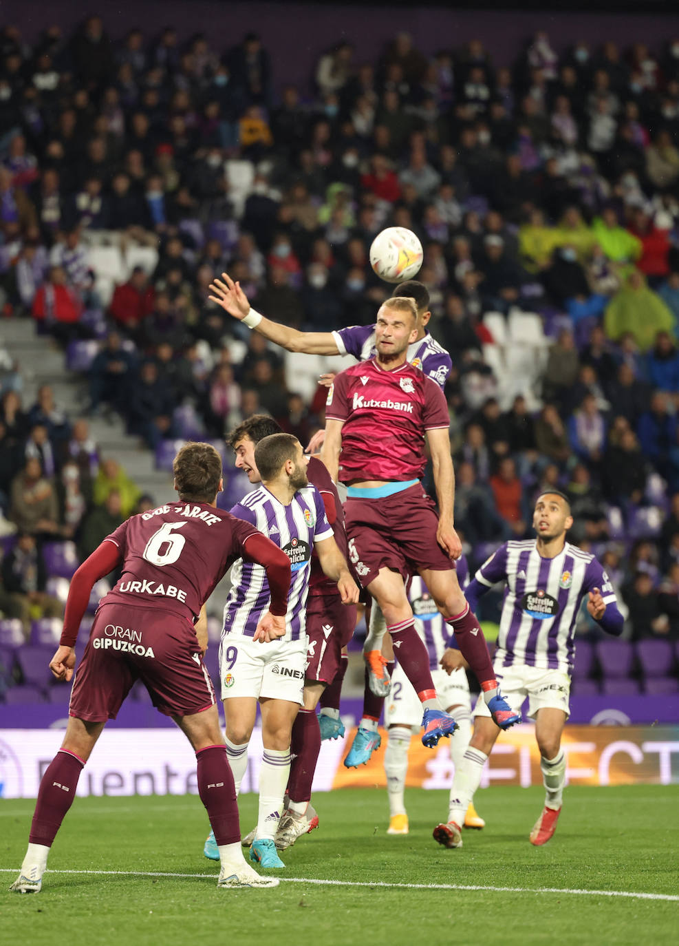 Las imágenes del encuentro entre el Real Valladolid y la Real Sociedad. 