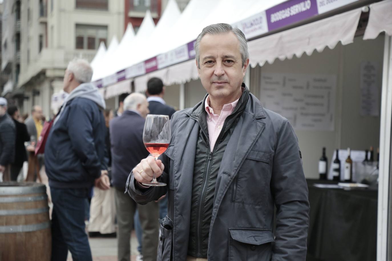 La jornada del lunes en la Plaza Mayor del Vino. 