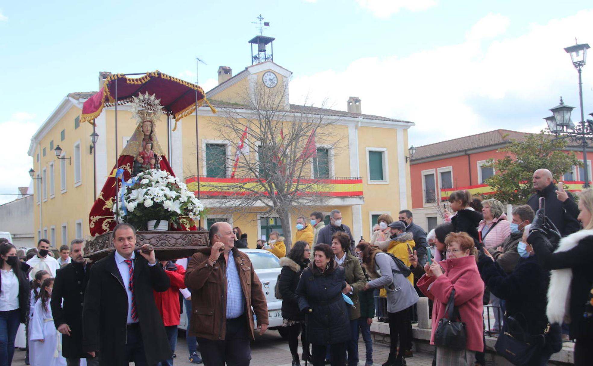 Visita de la Virgen del Henar a la localidad de Sanchonuño.