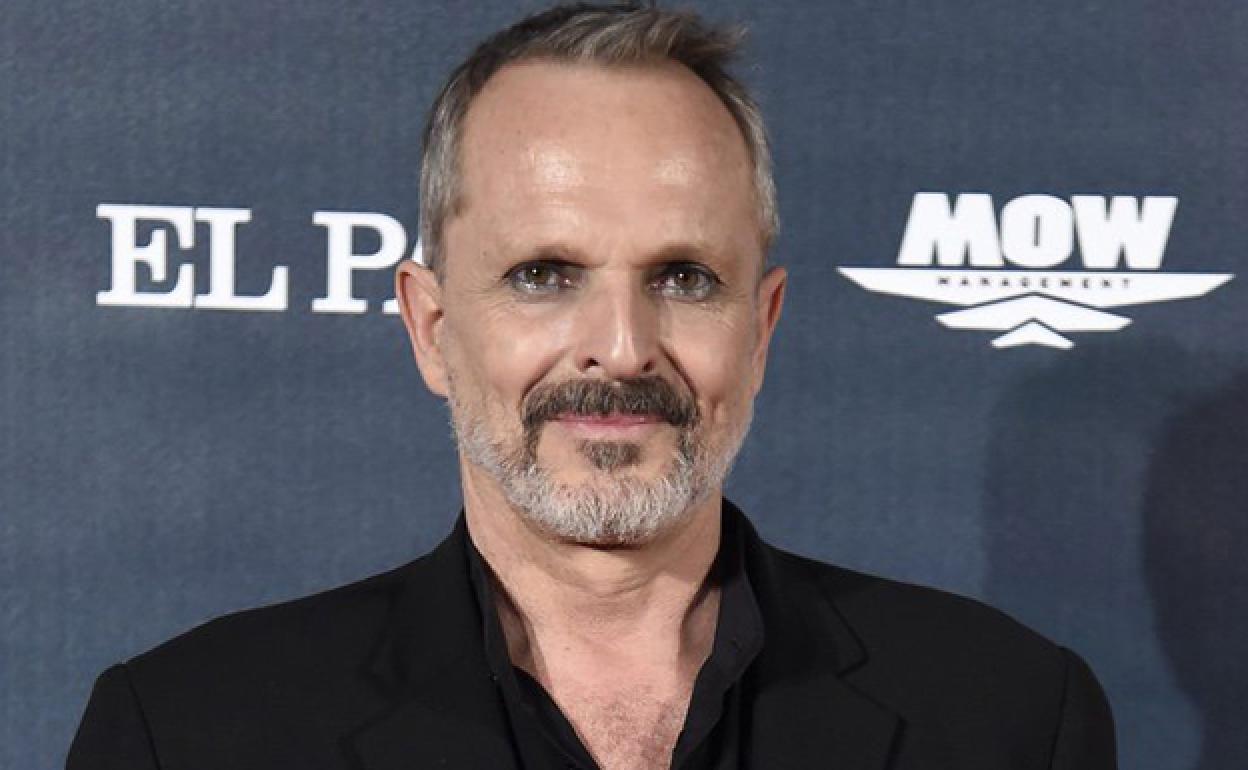 El cantante Miguel Bosé. 
