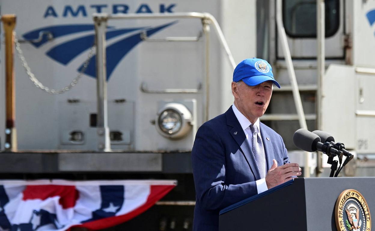 Joo Biden, ataviado con gorra, en una imagen de abril pasado.