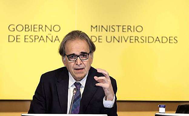 El ministro de Universidades Joan Subirats