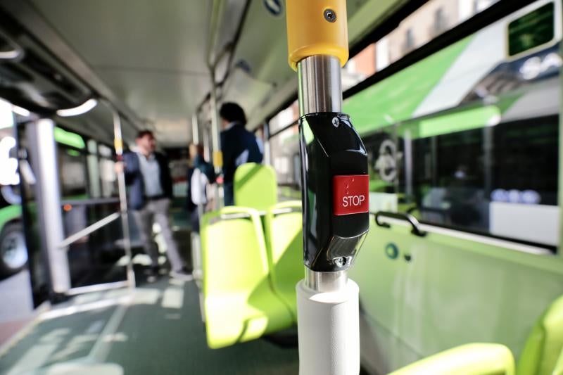 Interior de los nuevos autobuses. 