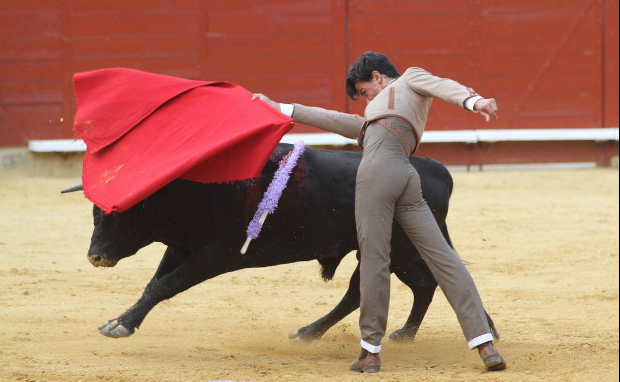 Pablo Jaramillo, en un clase práctica en Palencia, en el 2018.