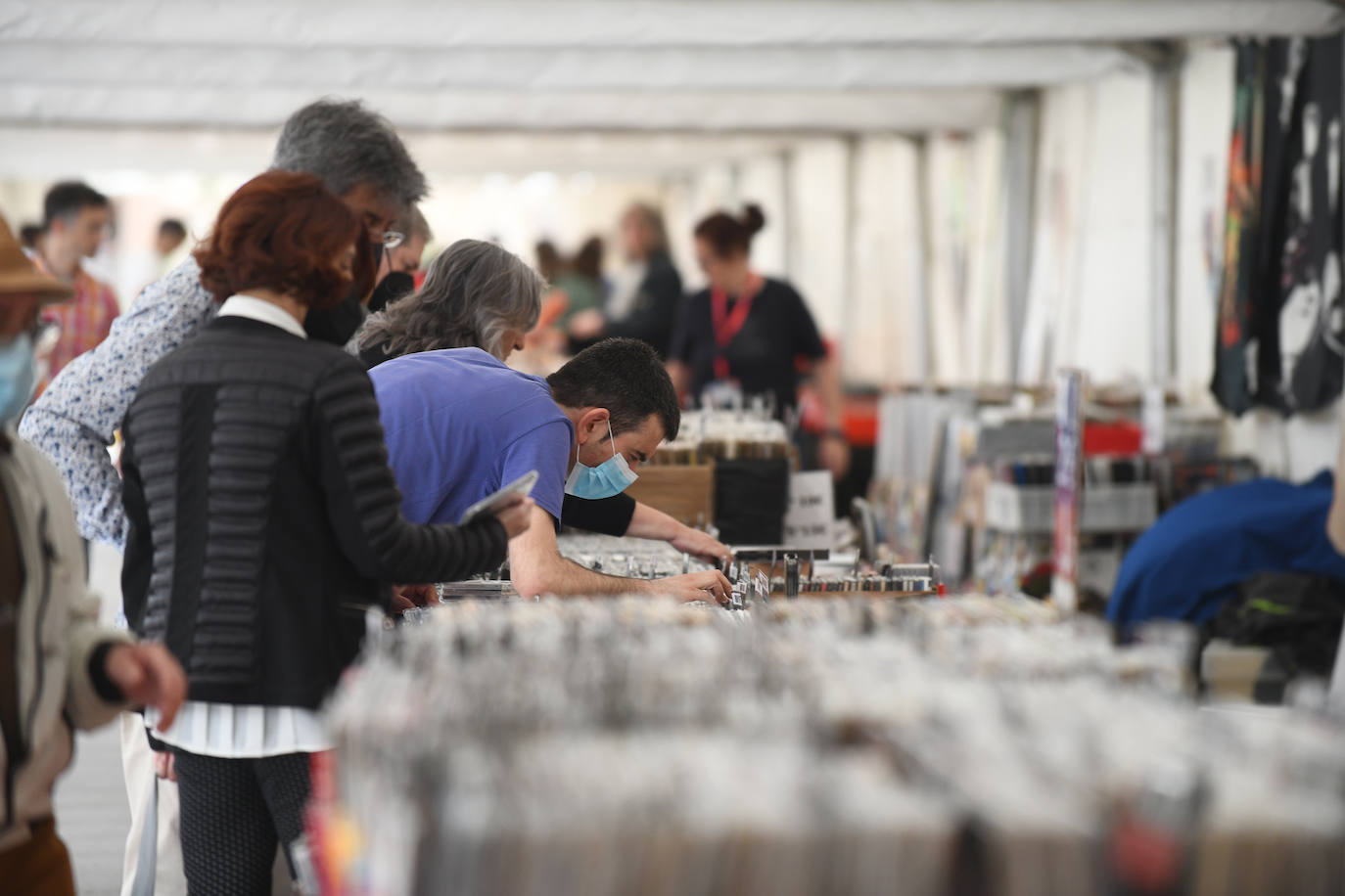 La feria del disco de Valladolid, en Portugalete. 