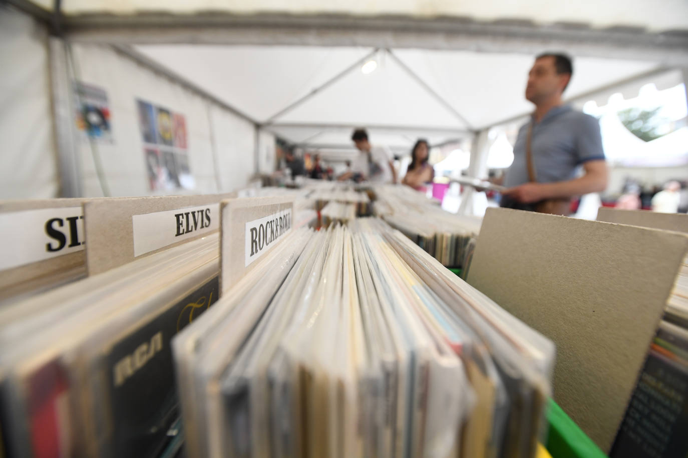 La feria del disco de Valladolid, en Portugalete. 