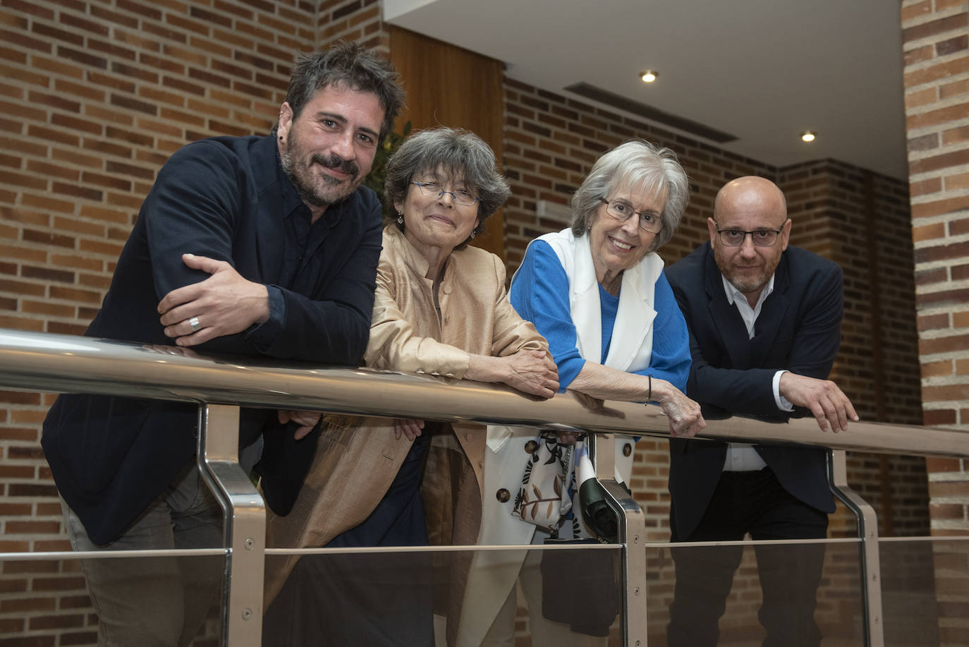 Desde la izquierda, Jacobo García, Griselda Pastor, María Dolores Masana y Plácid García-Planas, ayer en Segovia.