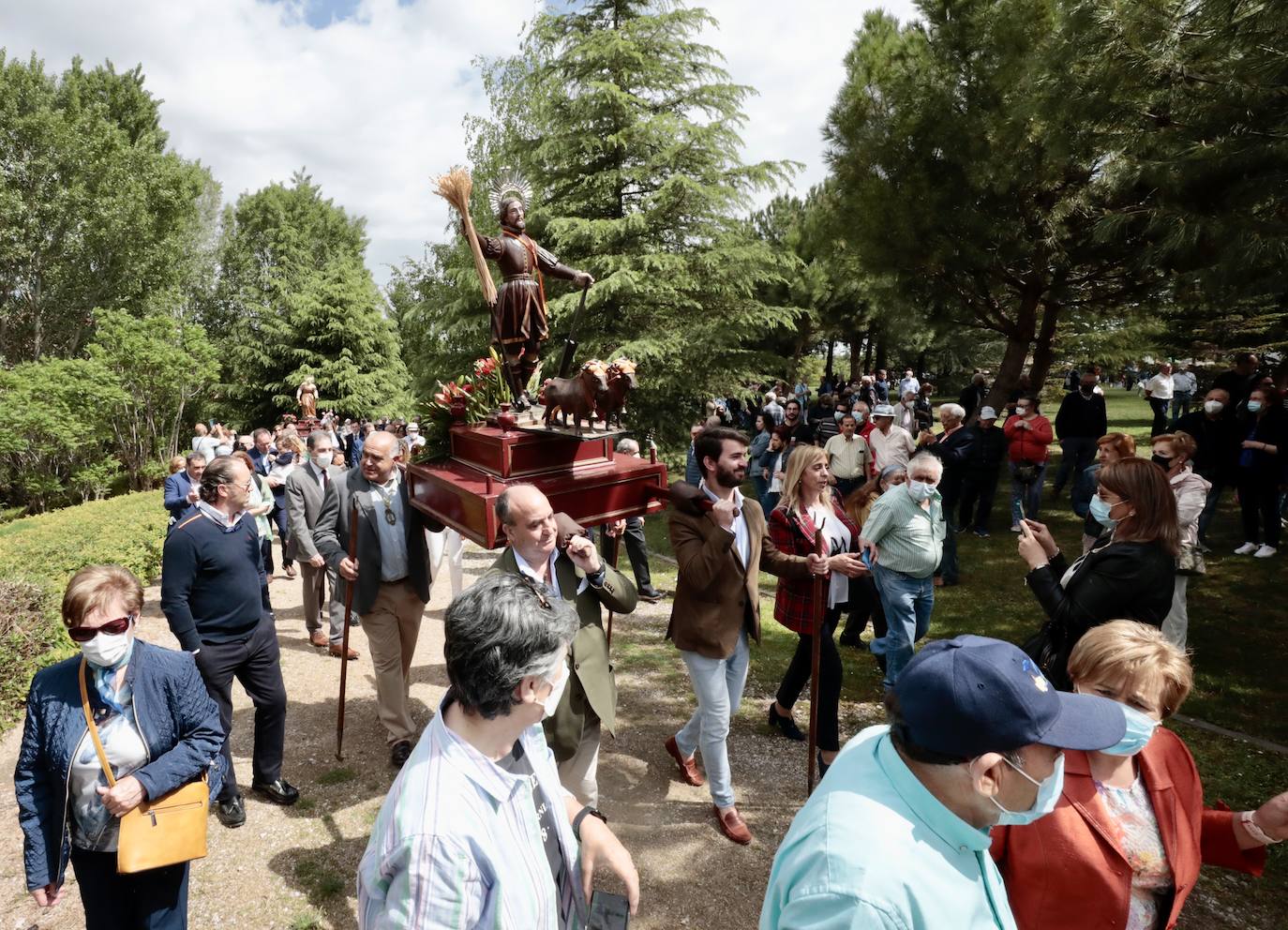 La procesión de San Isidro en Valladolid. 