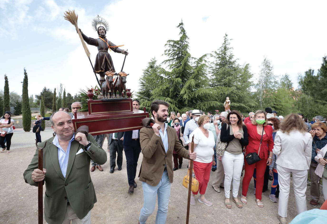 La procesión de San Isidro en Valladolid. 