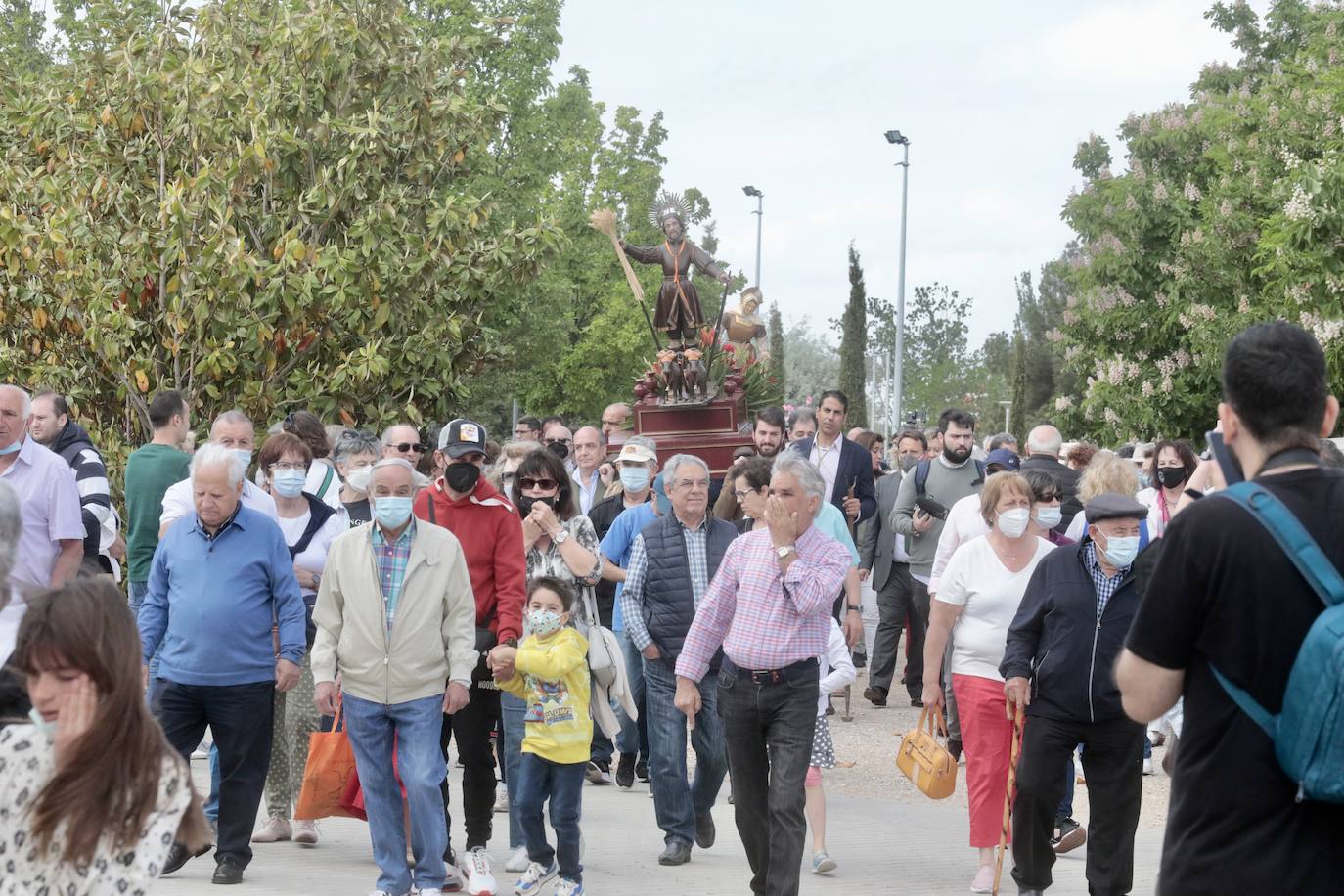 La procesión de San Isidro en Valladolid. 