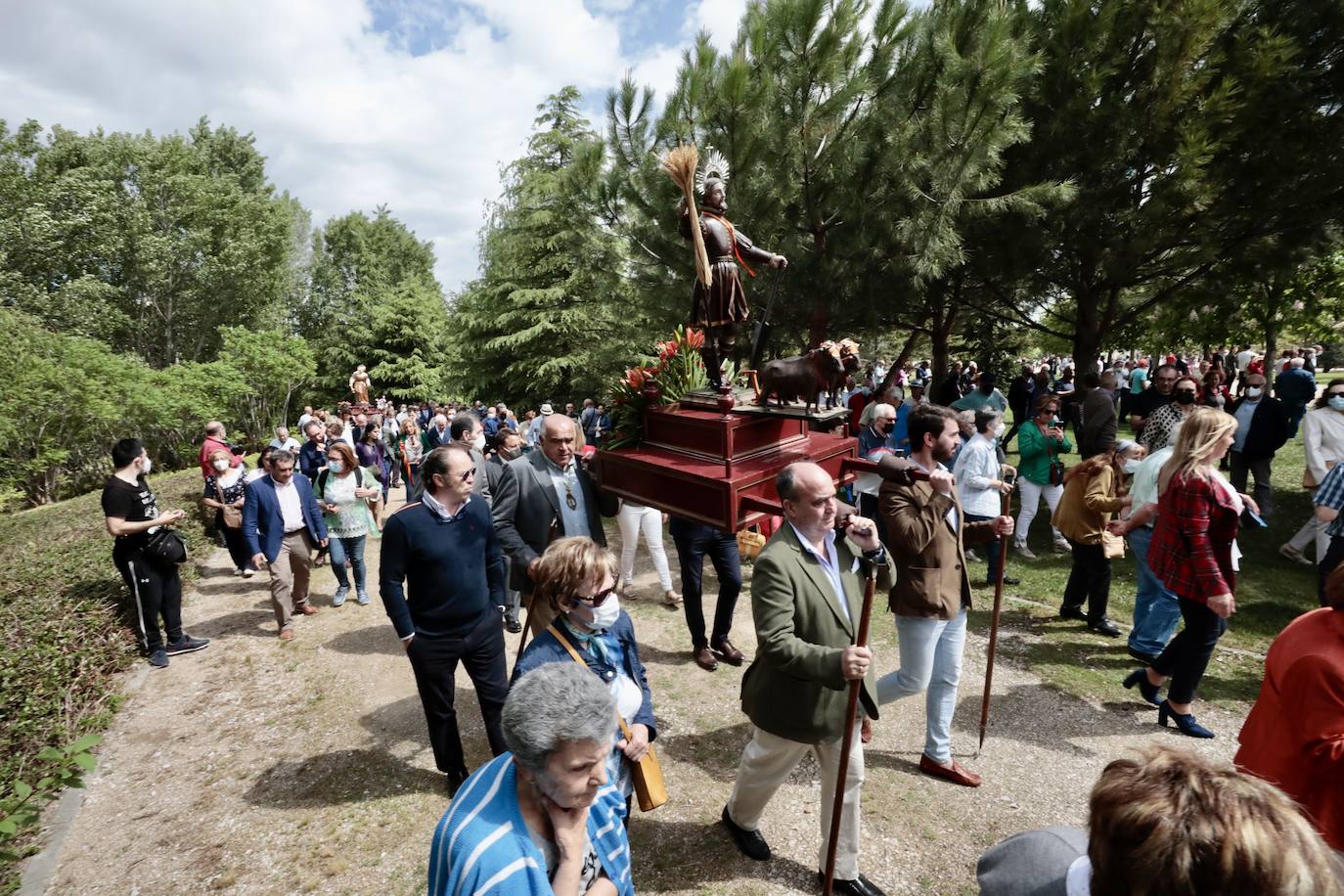 La procesión de San Isidro en Valladolid. 