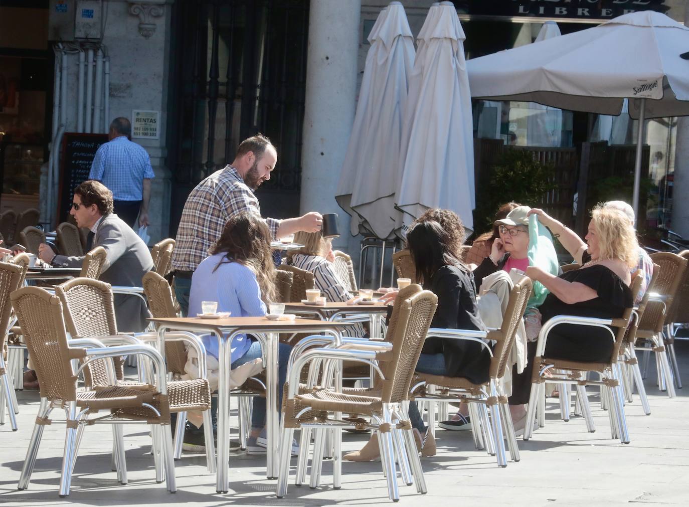 Jornada de altas temperaturas en Valladolid.