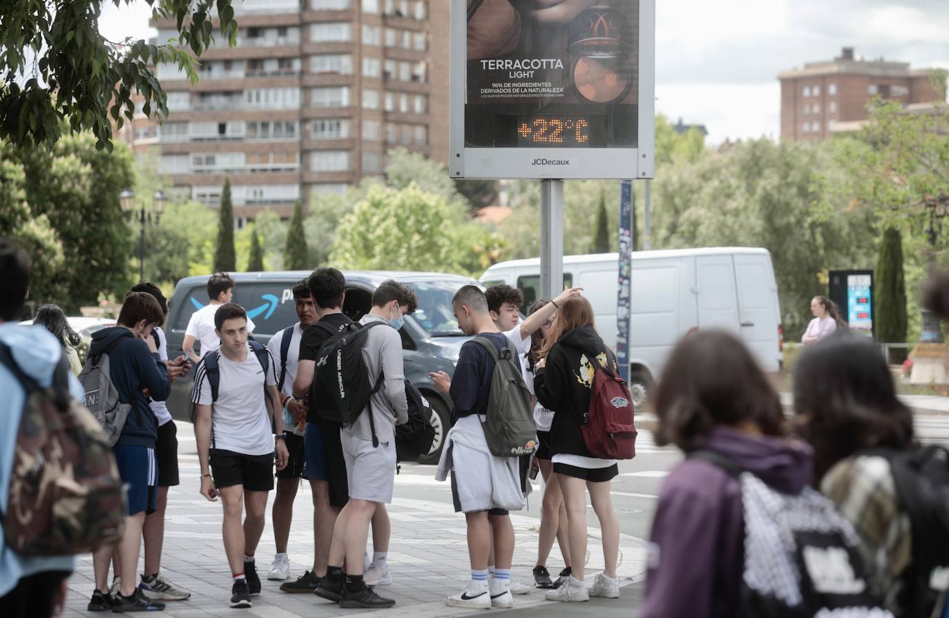 Jornada de altas temperaturas en Valladolid.