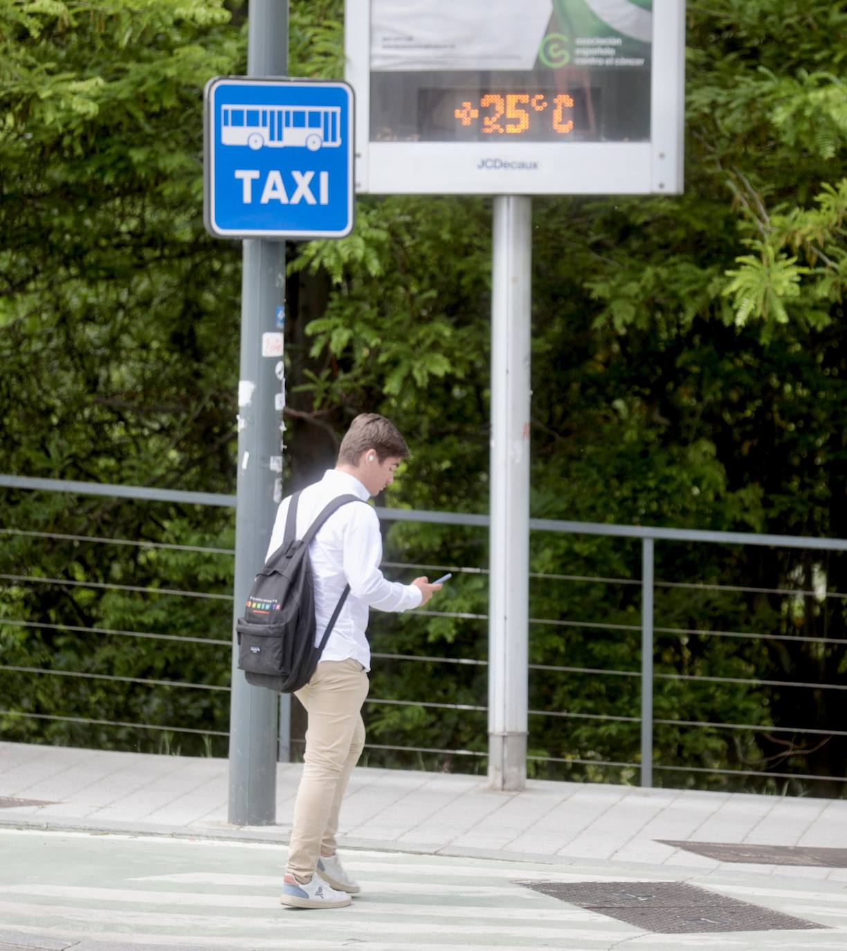 Jornada de altas temperaturas en Valladolid.