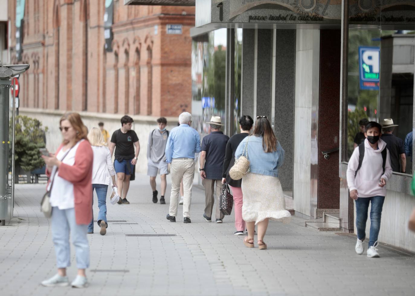 Jornada de altas temperaturas en Valladolid.