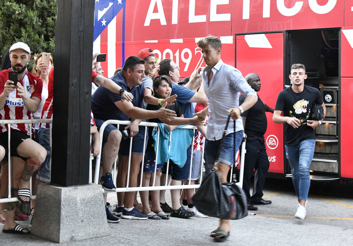 Marcos Llorente llega a Los Ángeles de San Rafael en una de las últimas pretemporadas del Atleti.