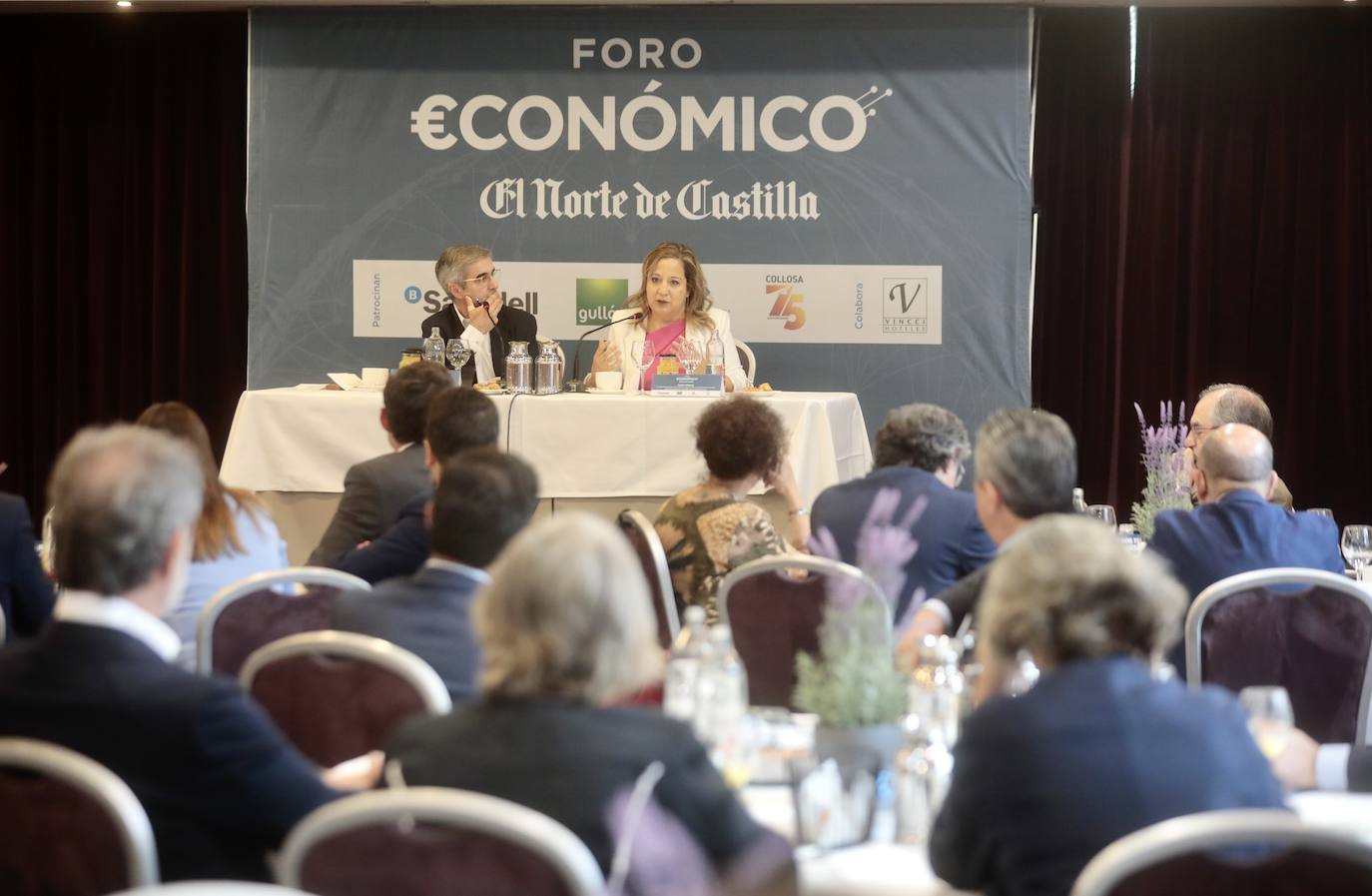 Fotos: La eurodiputada Iratxe García en el Foro Económico de El Norte (1/2)