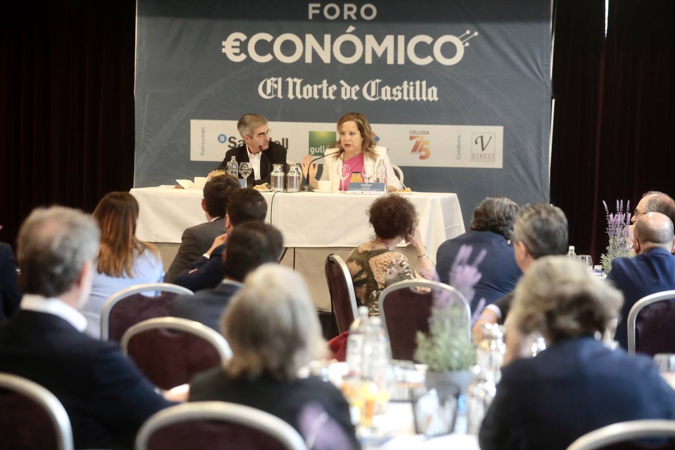 Fotos: La eurodiputada Iratxe García en el Foro Económico de El Norte (1/2)