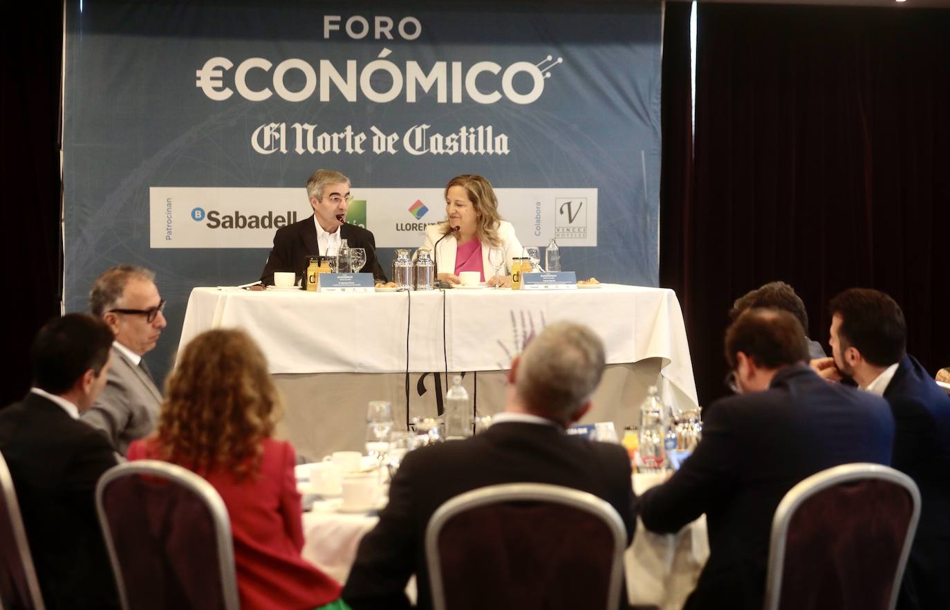 Fotos: La eurodiputada Iratxe García en el Foro Económico de El Norte (1/2)
