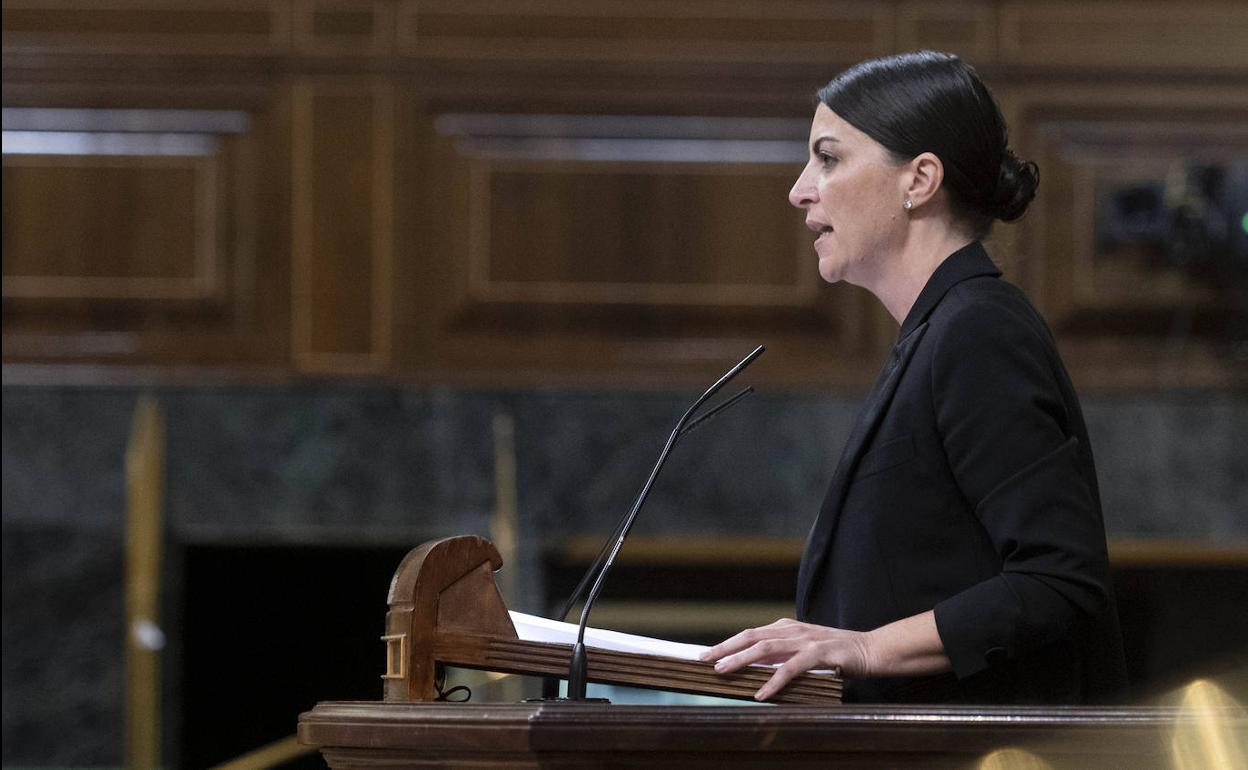 Macarena Olona, en una de sus últimas intervenciones en el Congreso de los Diputados.