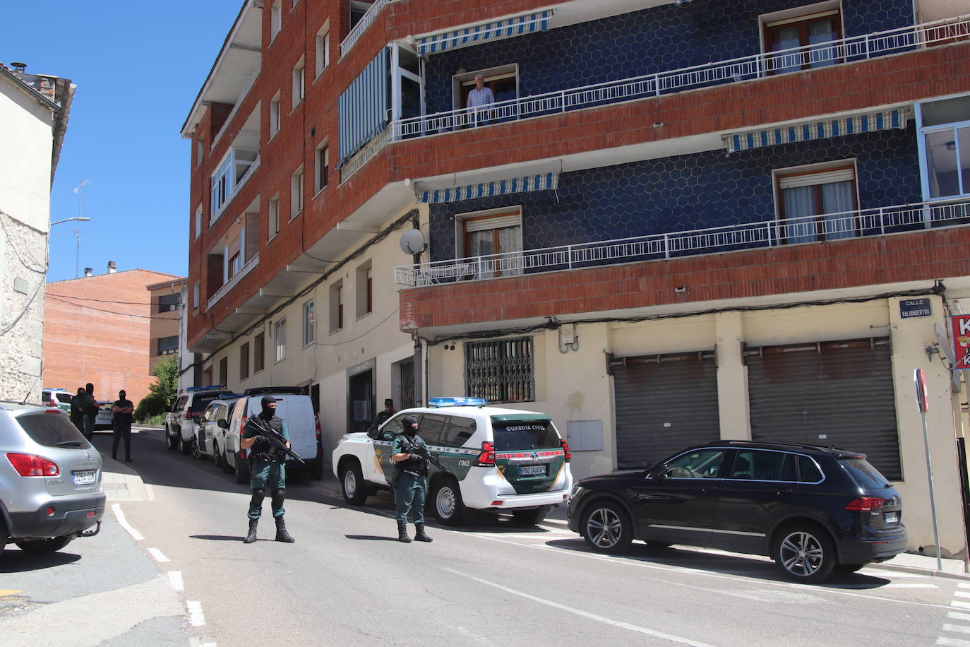 Presencia de la Guardia Civil en Cuéllar.