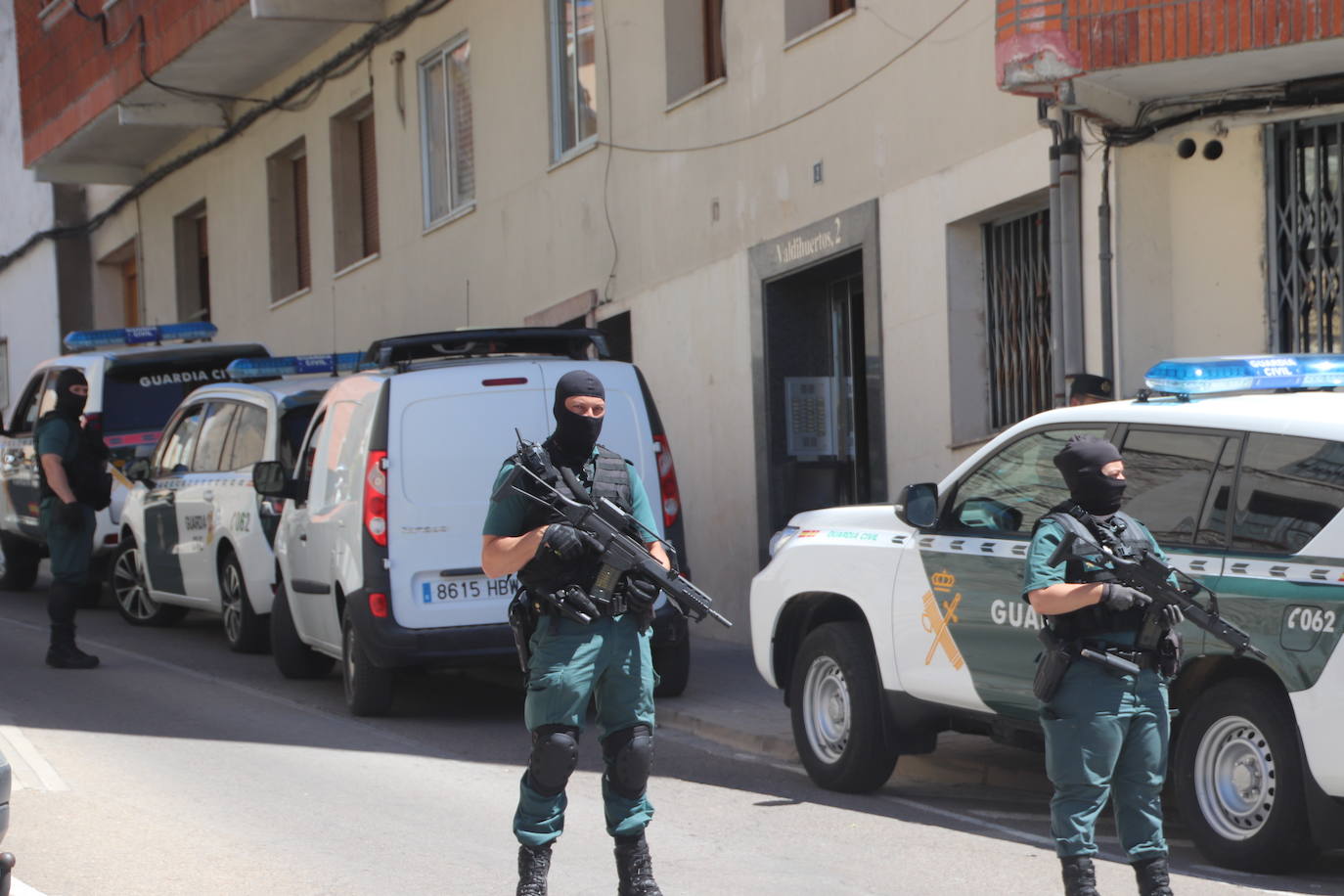 Presencia de la Guardia Civil en Cuéllar.