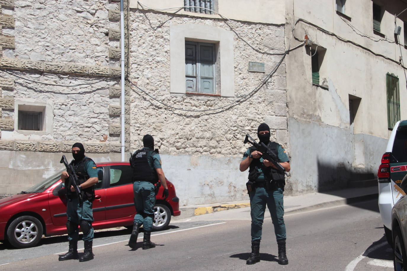 Presencia de la Guardia Civil en Cuéllar.