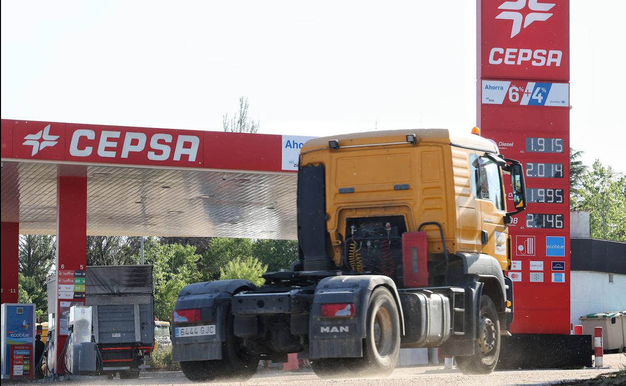 Una gasolinera de la provincia, la semana pasada. 