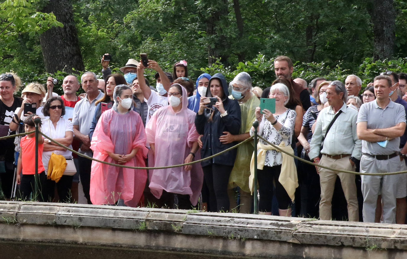 Encendido de las fuentes en el Palacio de la Granja 