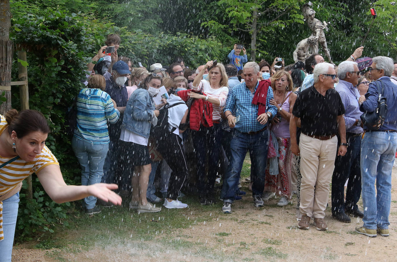 Encendido de las fuentes en el Palacio de la Granja 