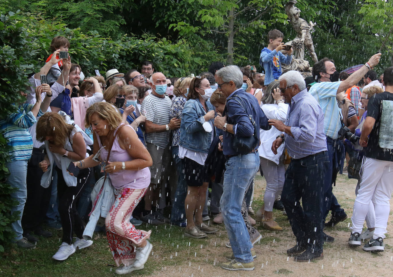 Encendido de las fuentes en el Palacio de la Granja 