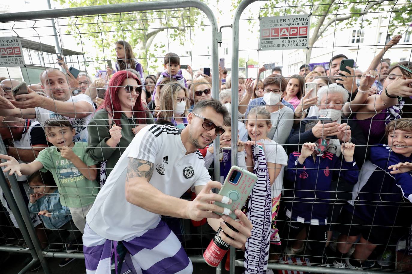 Valladolid disfruta con el ascenso del Pucela. 