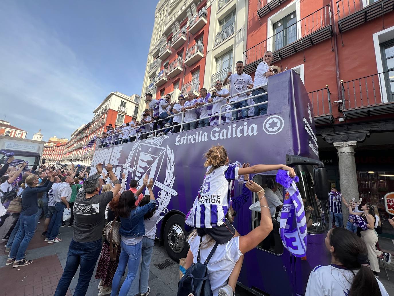 Valladolid disfruta con el ascenso del Pucela. 