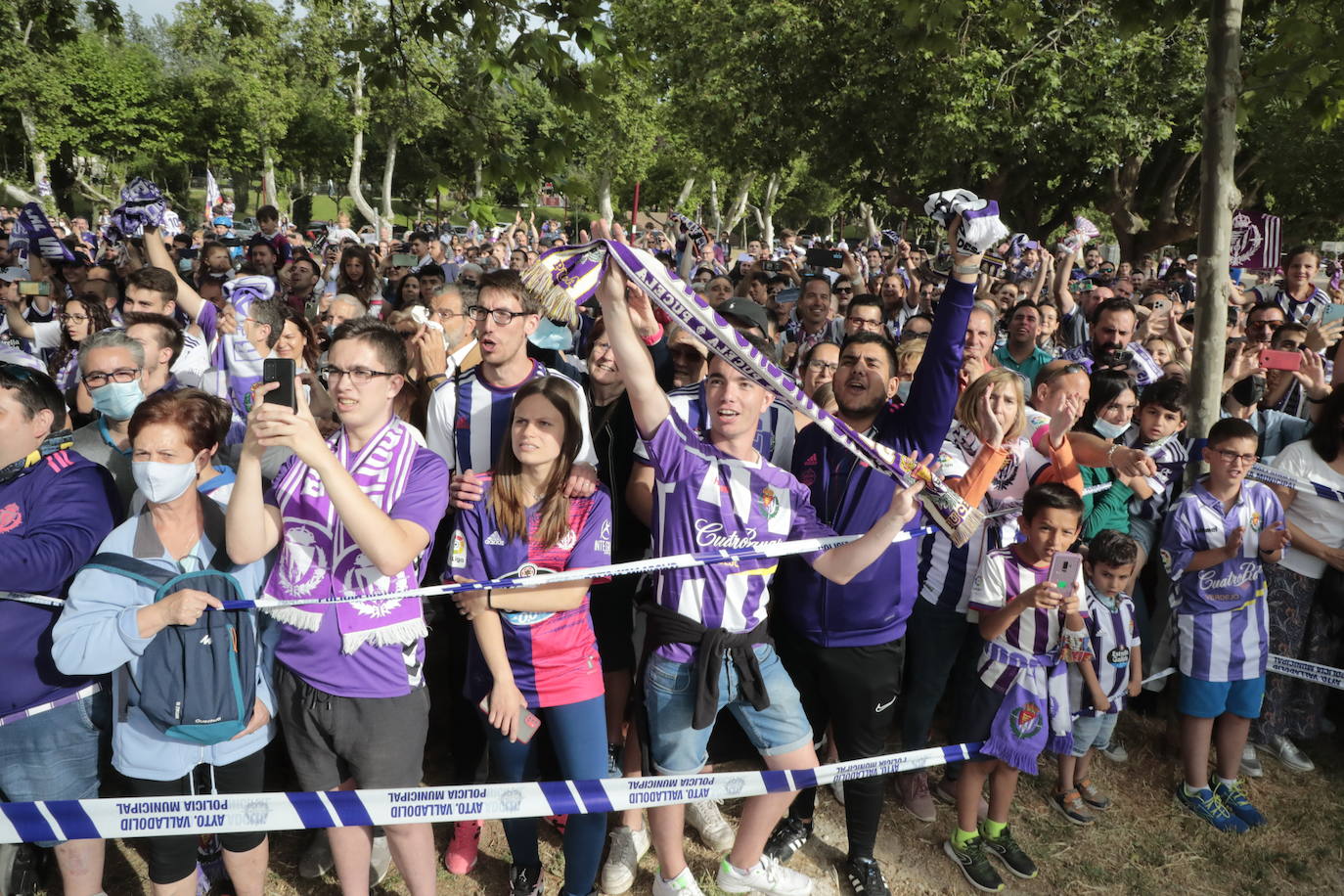 Valladolid disfruta con el ascenso del Pucela. 