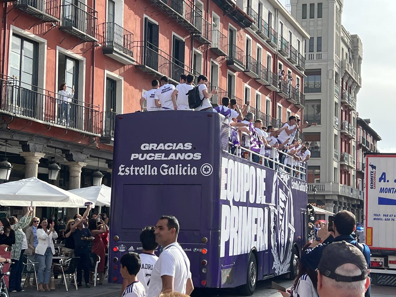 Valladolid disfruta con el ascenso del Pucela. 