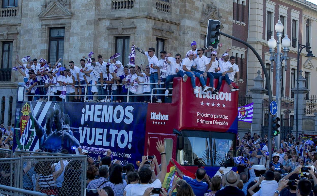 Celebración del último ascenso en 2018. 