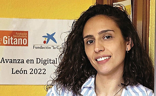 Andrea Rodríguez Quiñones, téncino del programa Avanza en Digital de Fundación 'la Caixa'.//