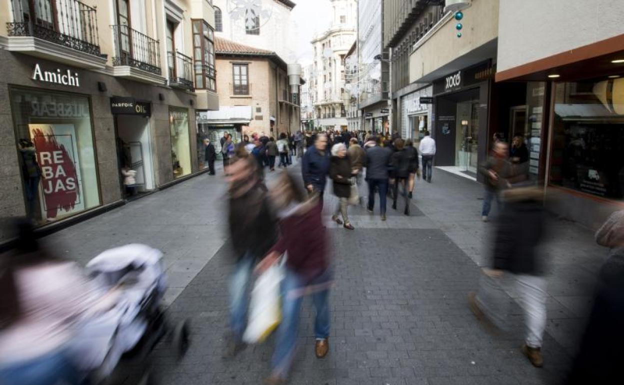 De compras en el centro de Valladolid