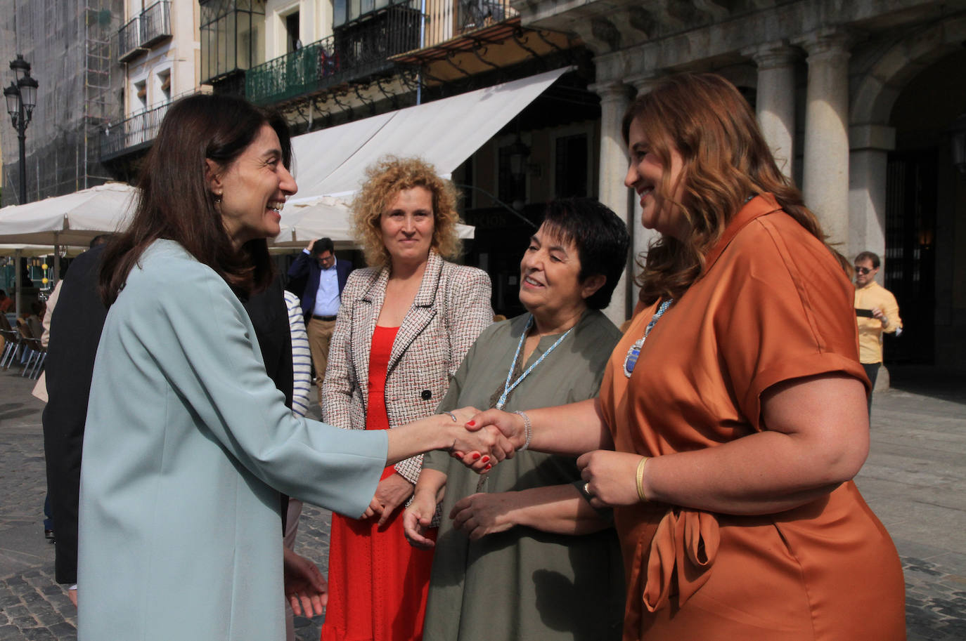 Pleno celebrado en el Ayuntamiento de Segovia para elegir como nueva alcaldesa a Clara Martín.