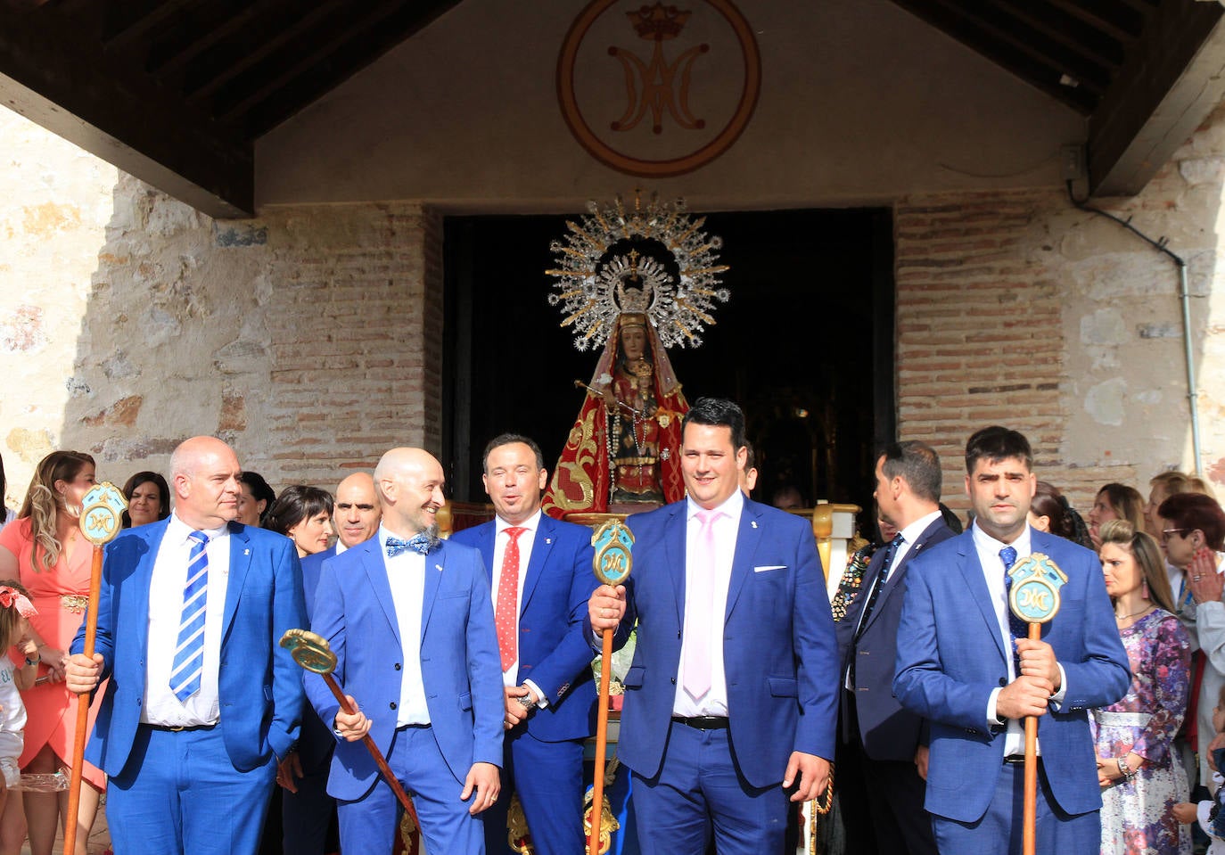 Romería de la Virgen del Bustar celebrada este sábado en Carbonero el Mayor.