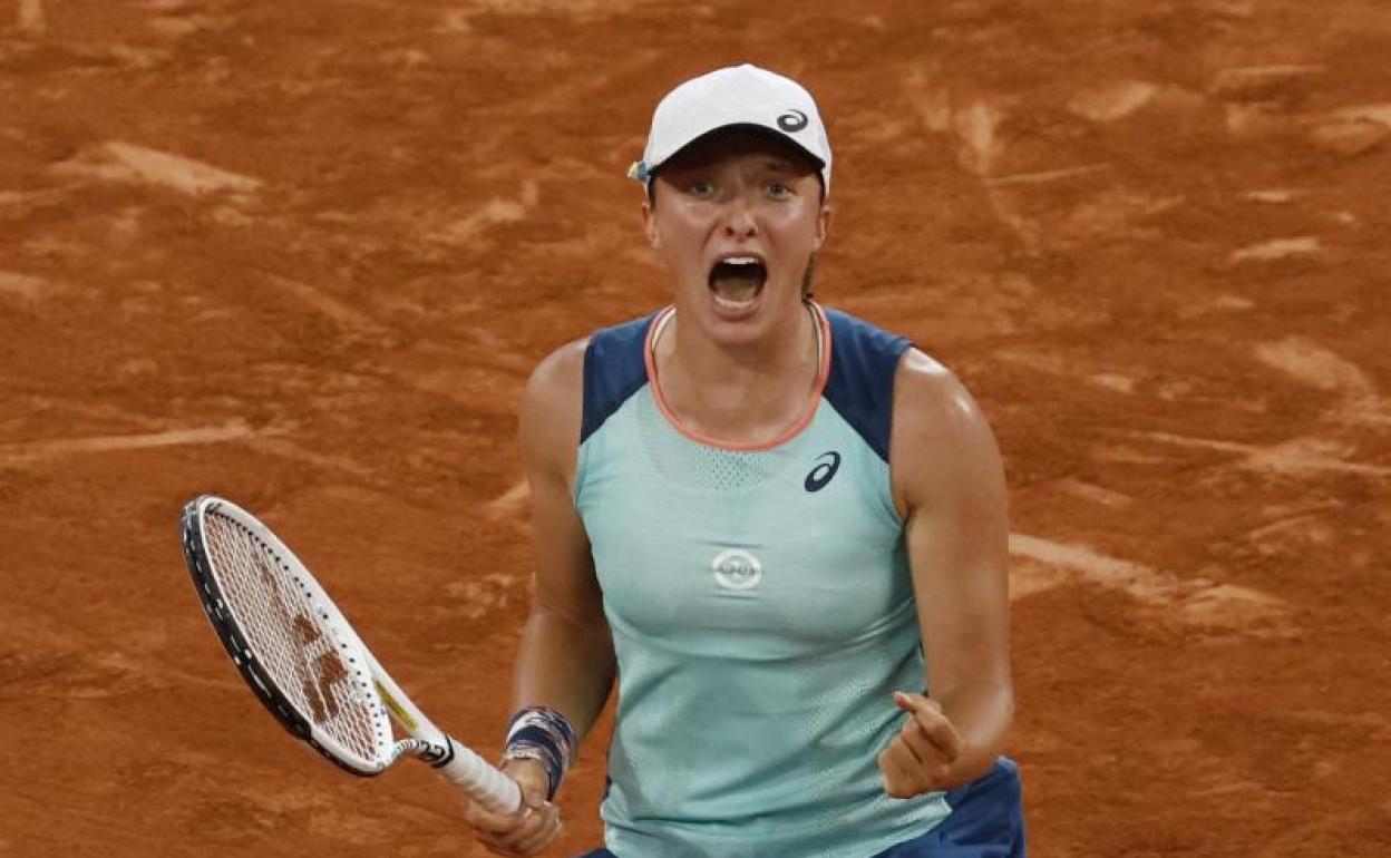 La polaca Iga Swiatek, campeona en Roland Garros. 