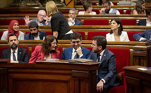 Pleno del Parlament de Cataluña. 