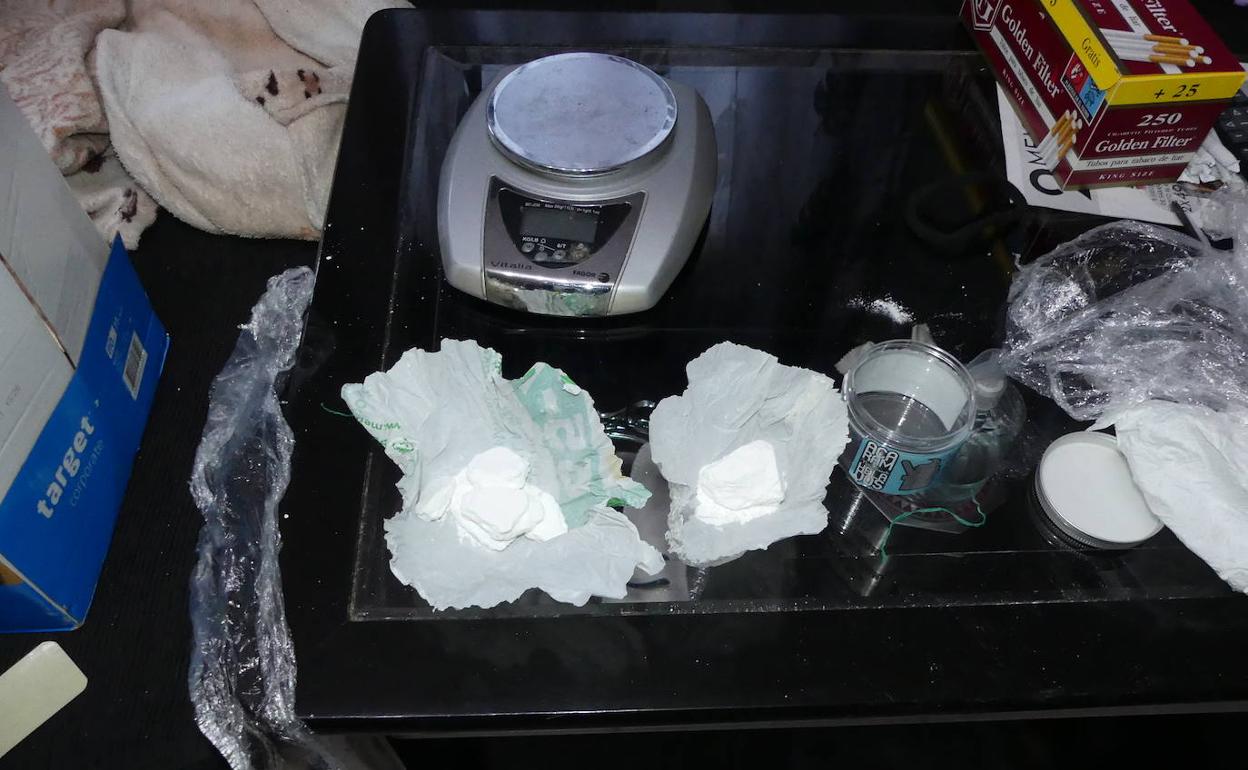 Droga incautada en la operación. 