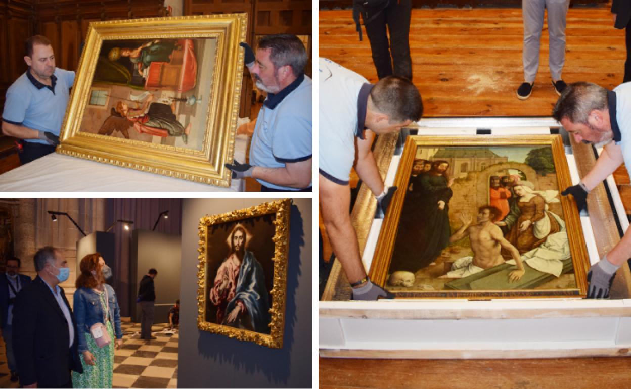 'Anunciación' de Fernando Yáñez, 'El Redentor' de El Greco y 'La Resurrección de Lázaro' de Juan de Flandes. 