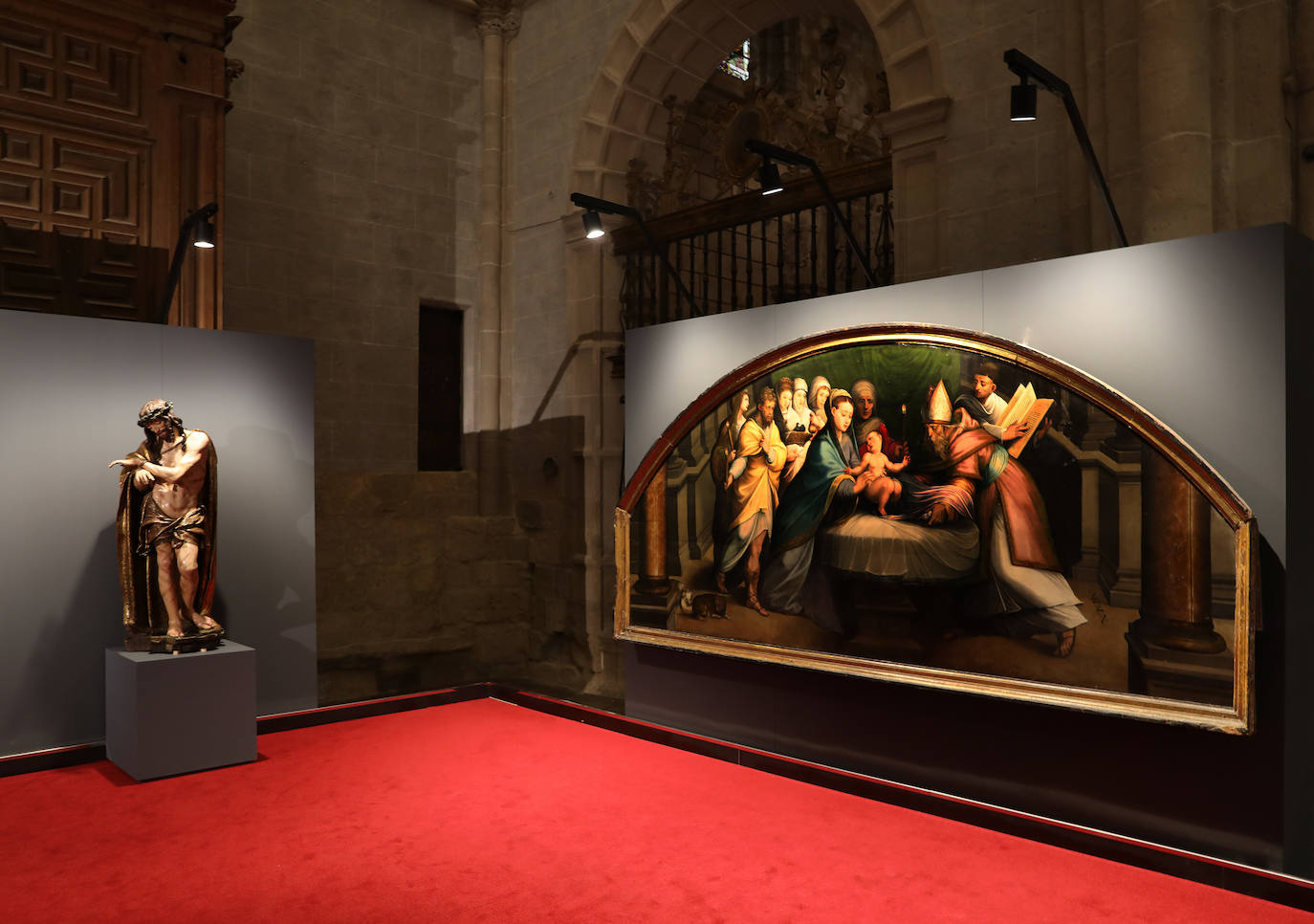 La muestra de arte religioso permanecerá abierta hasta el 11 de diciembre por el séptimo centenario de la Catedral. 