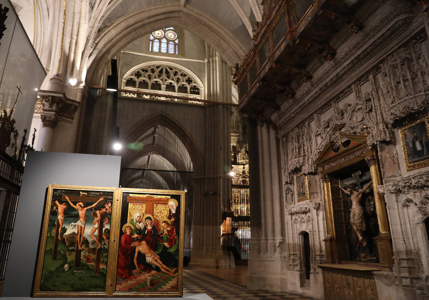 La muestra de arte religioso permanecerá abierta hasta el 11 de diciembre por el séptimo centenario de la Catedral. 