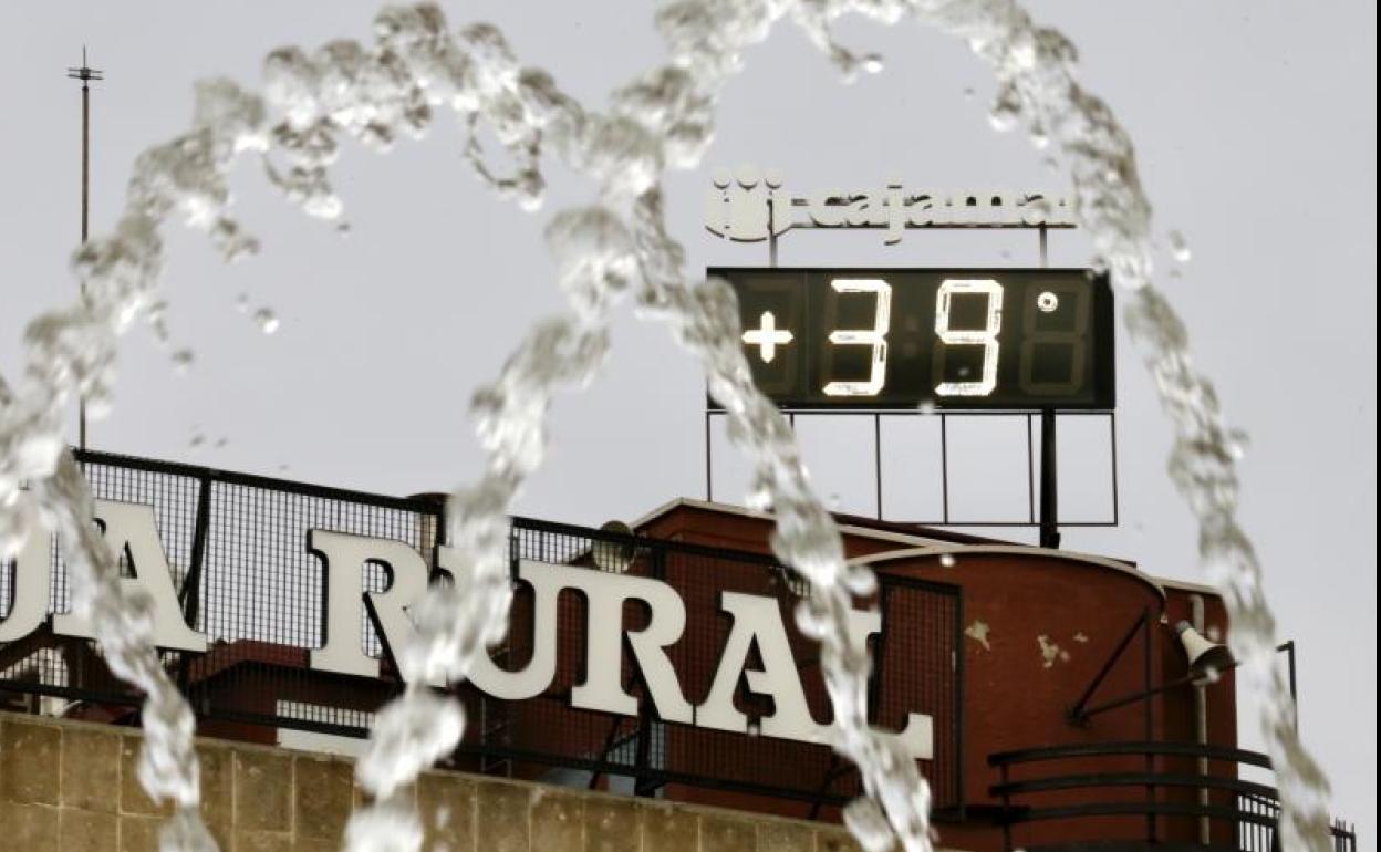 La ola de calor dejó un pico de 39,1 grados, alcanzados el pasado viernes por la tarde. 