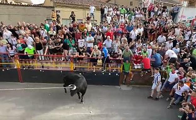 Herido de gravedad tras ser corneado en la carrera del torito del alba de Benavente